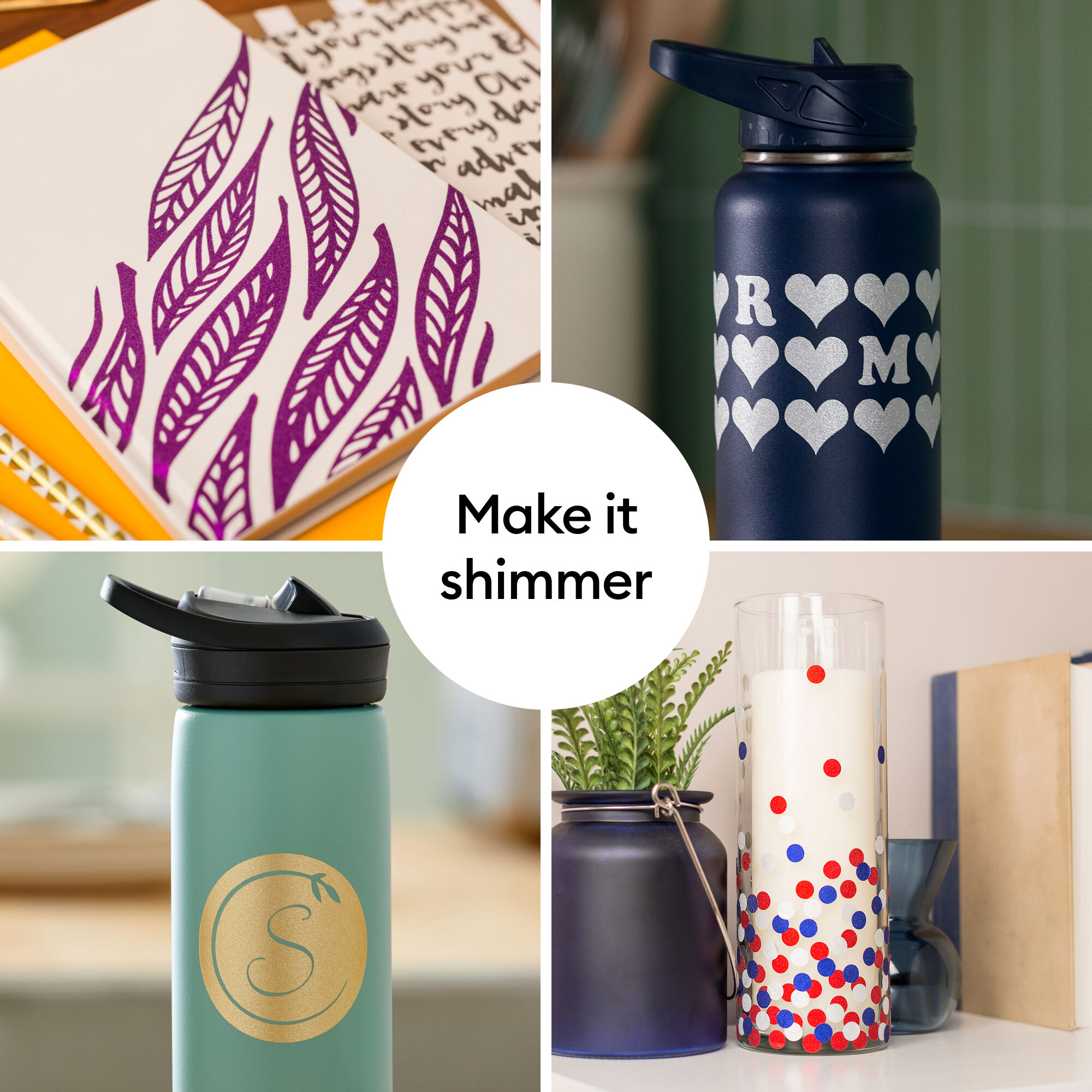 Matriz de Vinil Permanente sem Moldura Cricut® Smart Vinyl™ Brilhante, Amostra - 13 in x 12 in (3 unidades)