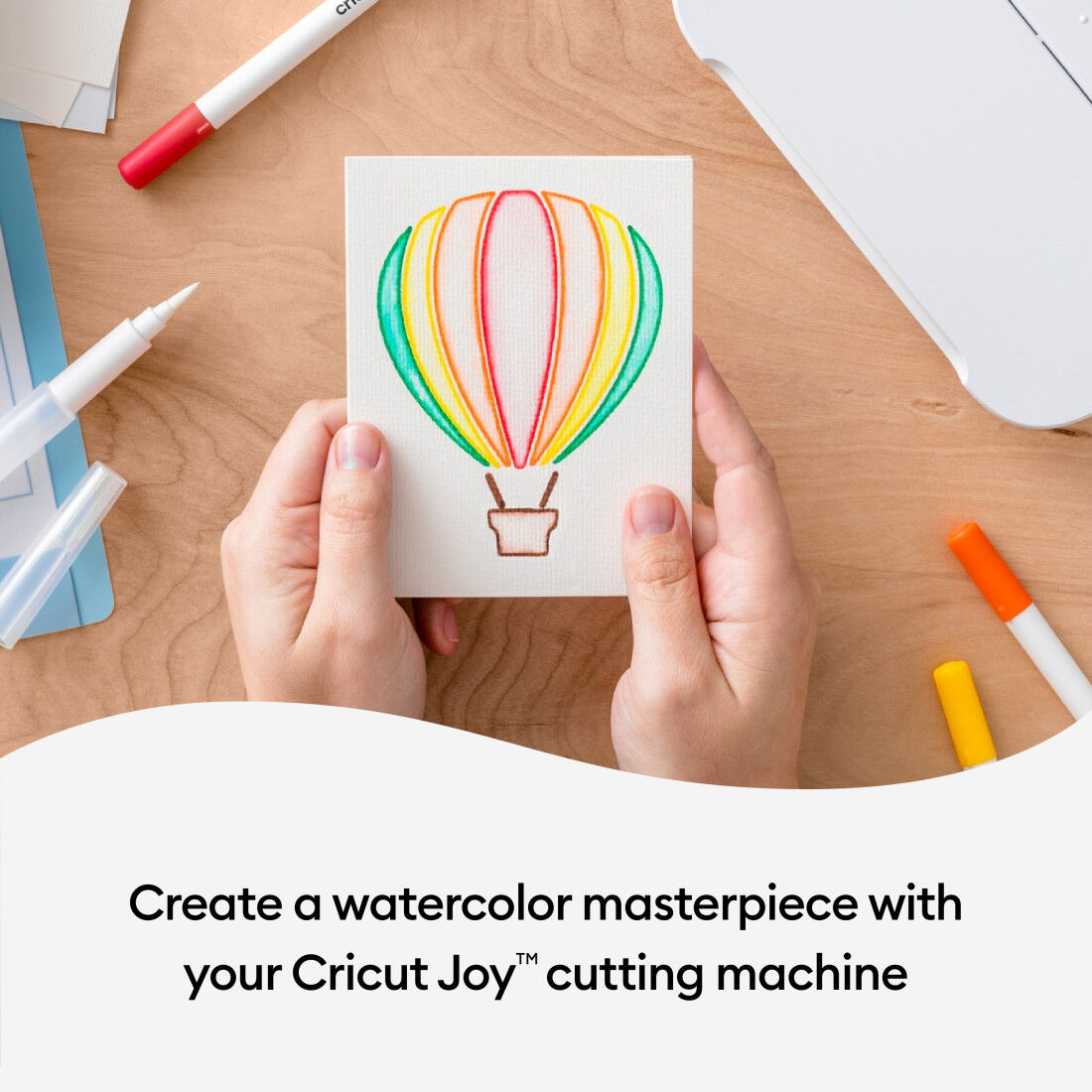 Conjunto de Marcadores e Pincel de Aquarela Cricut Joy™ (9 peças)