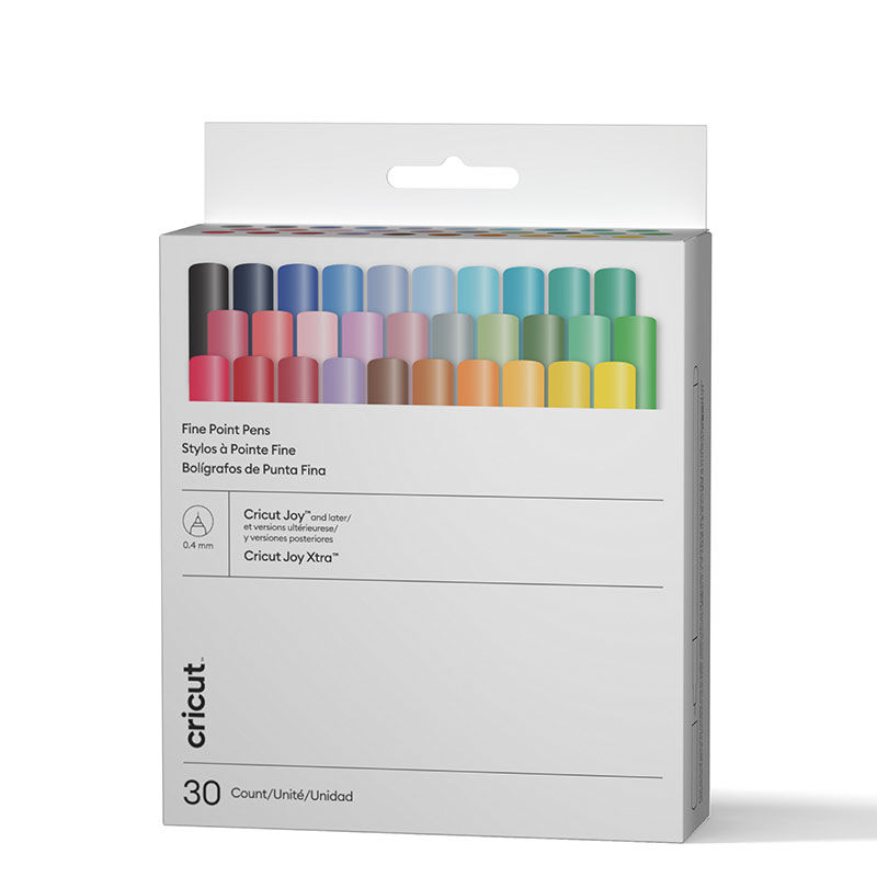 Canetas Finas Permanentes Cricut Joy™ 0,4 mm, Ultimate (30 unidades)