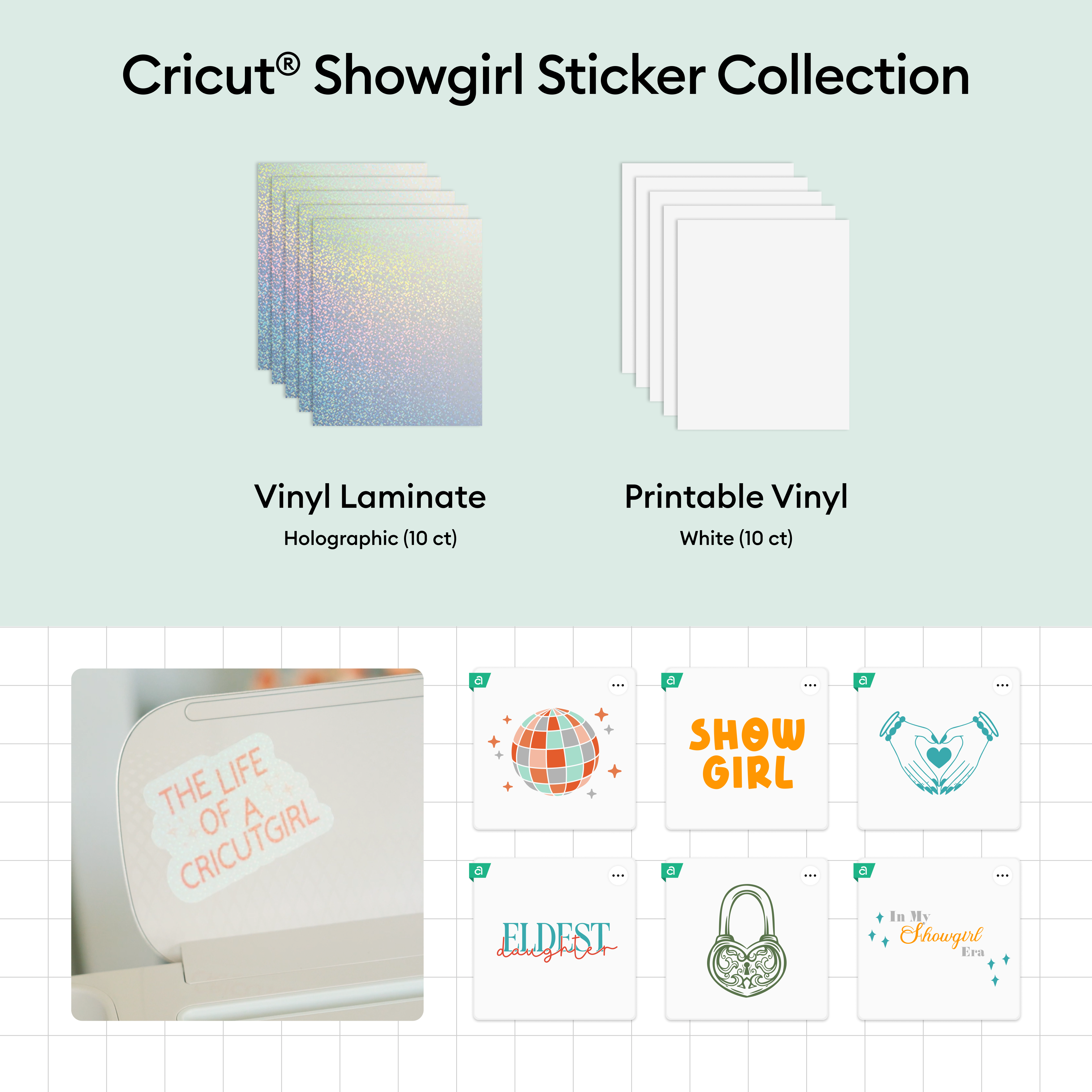 Coleção de Adesivos Cricut® Showgirl