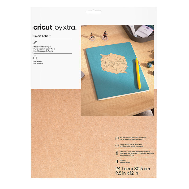 Papel de Rótulo Inteligente Cricut Joy Xtra™ – Permanente (4 unidades)