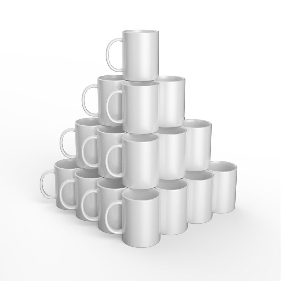 Caneca de Cerâmica em Branco, Branca - 15 oz/425 ml (36 unidades)