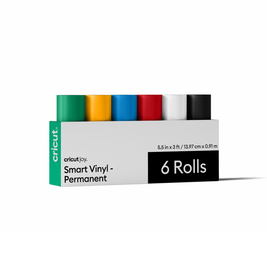 Cricut Joy™ Smart Vinyl™ Sem Matriz de Vinil Permanente, Amostra Variada - 5,5 in x 3 ft (6 unidades)