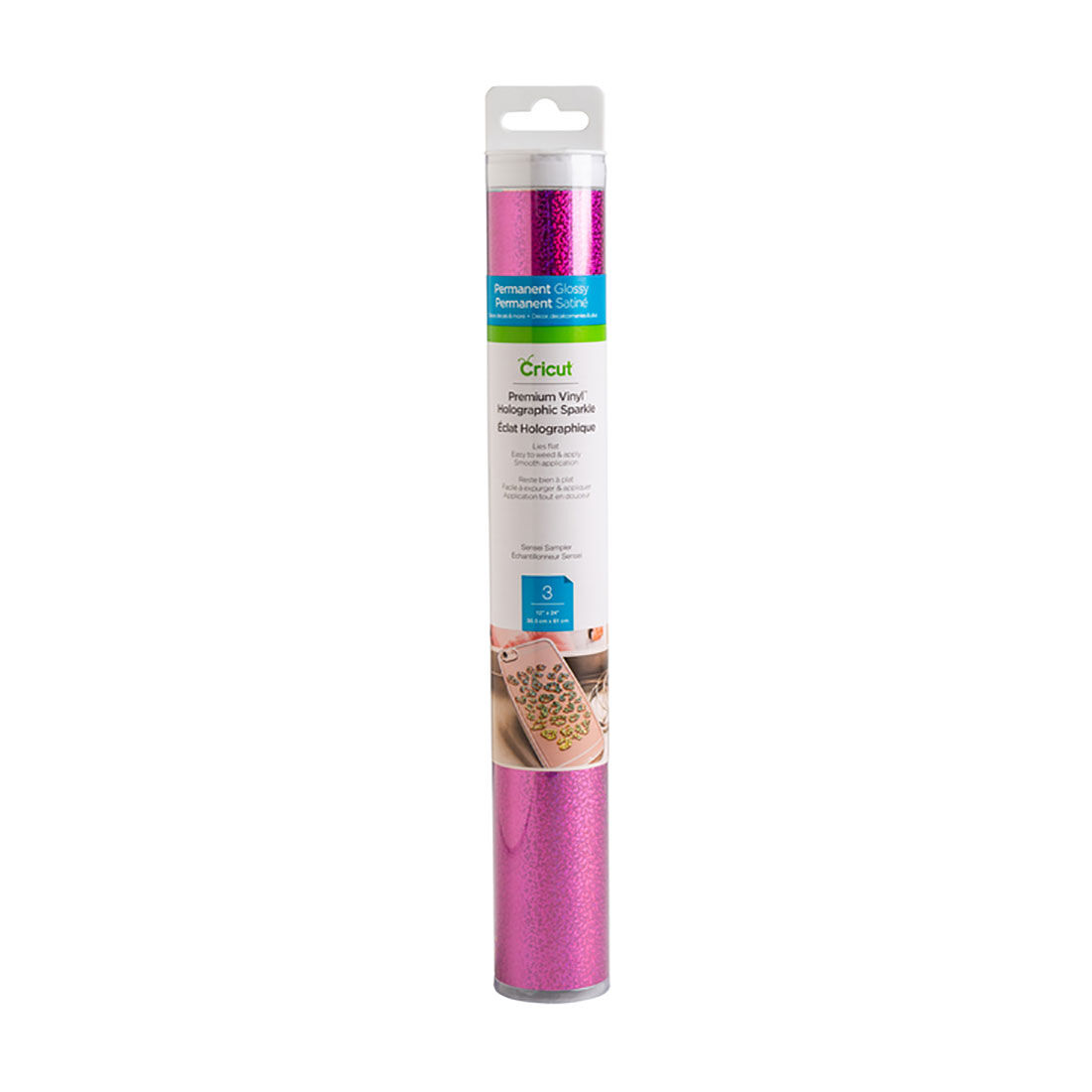 Amostra de Brilho Holográfico Premium Vinyl™, Sensei - Permanente