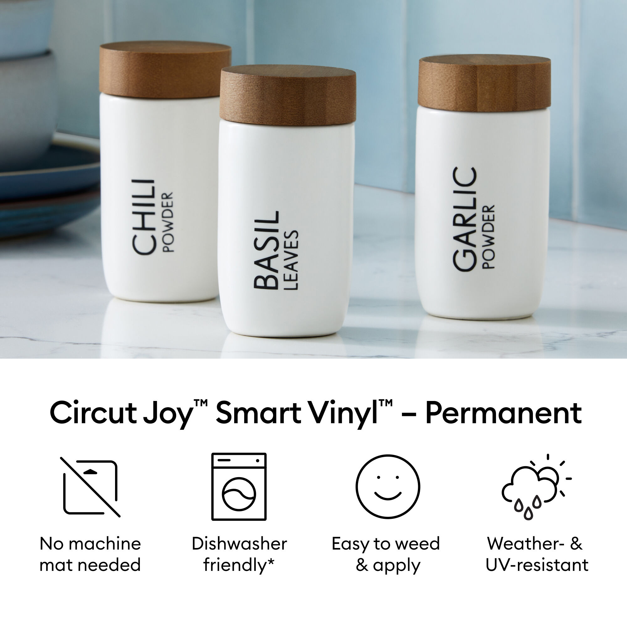 Cricut Joy™ Smart Vinyl™ – Amostra Permanente e Elegante