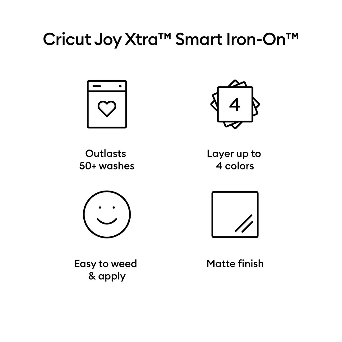 Cricut Joy Xtra™ Iron-On Inteligente™ (24 in)