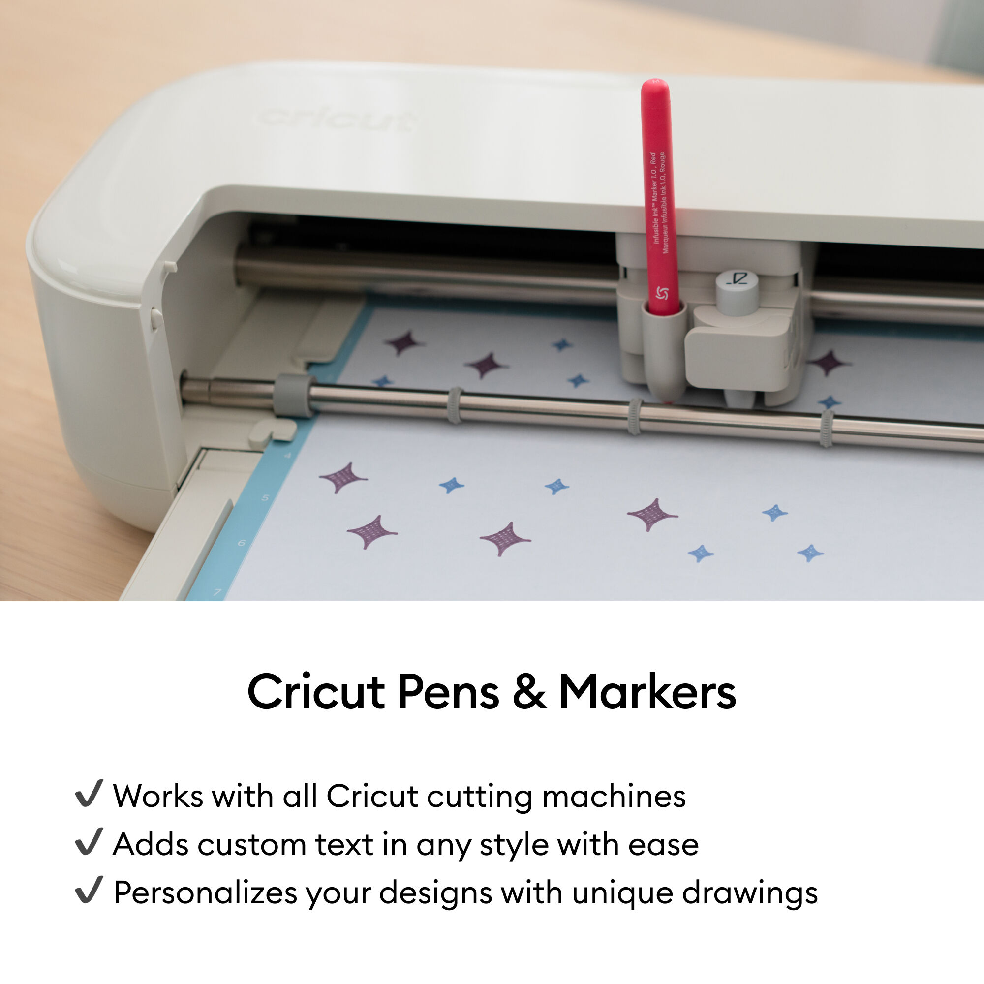 Canetas de Tinta Infusível Cricut® 1.0, Amostra Básica (3 unidades)