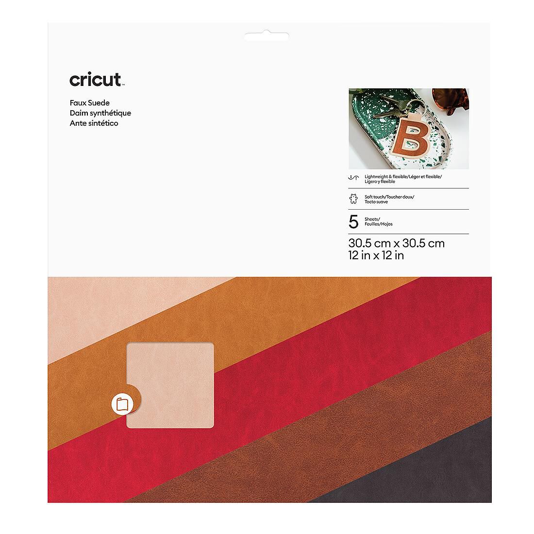 Amostra de Suede Falso, Rústico - 12" x 12"