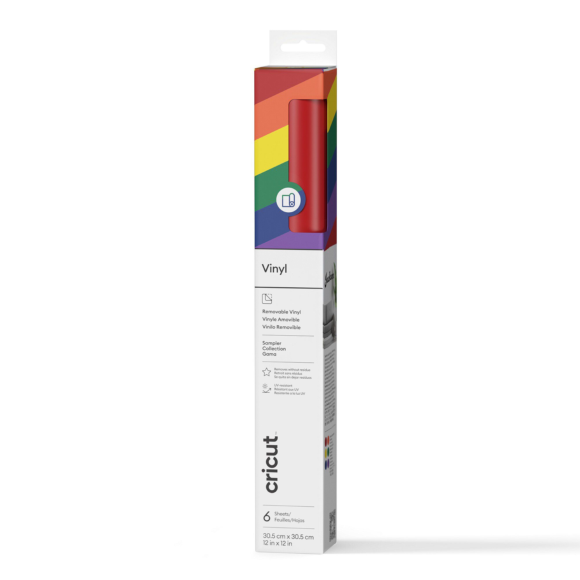 Amostra Premium Vinyl™, Arco-Íris - Removível/Matte