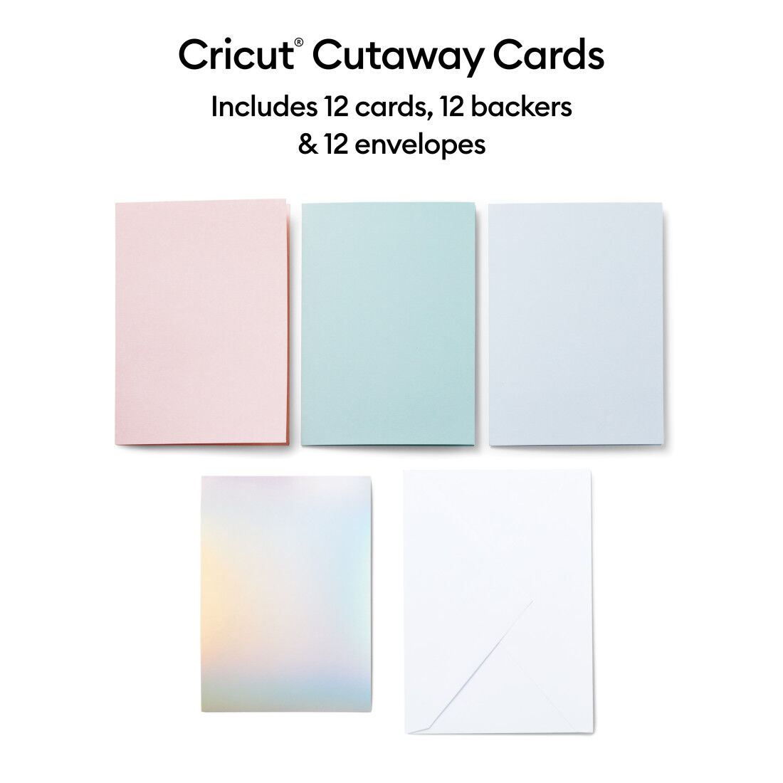 Cartões Cortados, Amostra Pastel - R40 (12 unidades)