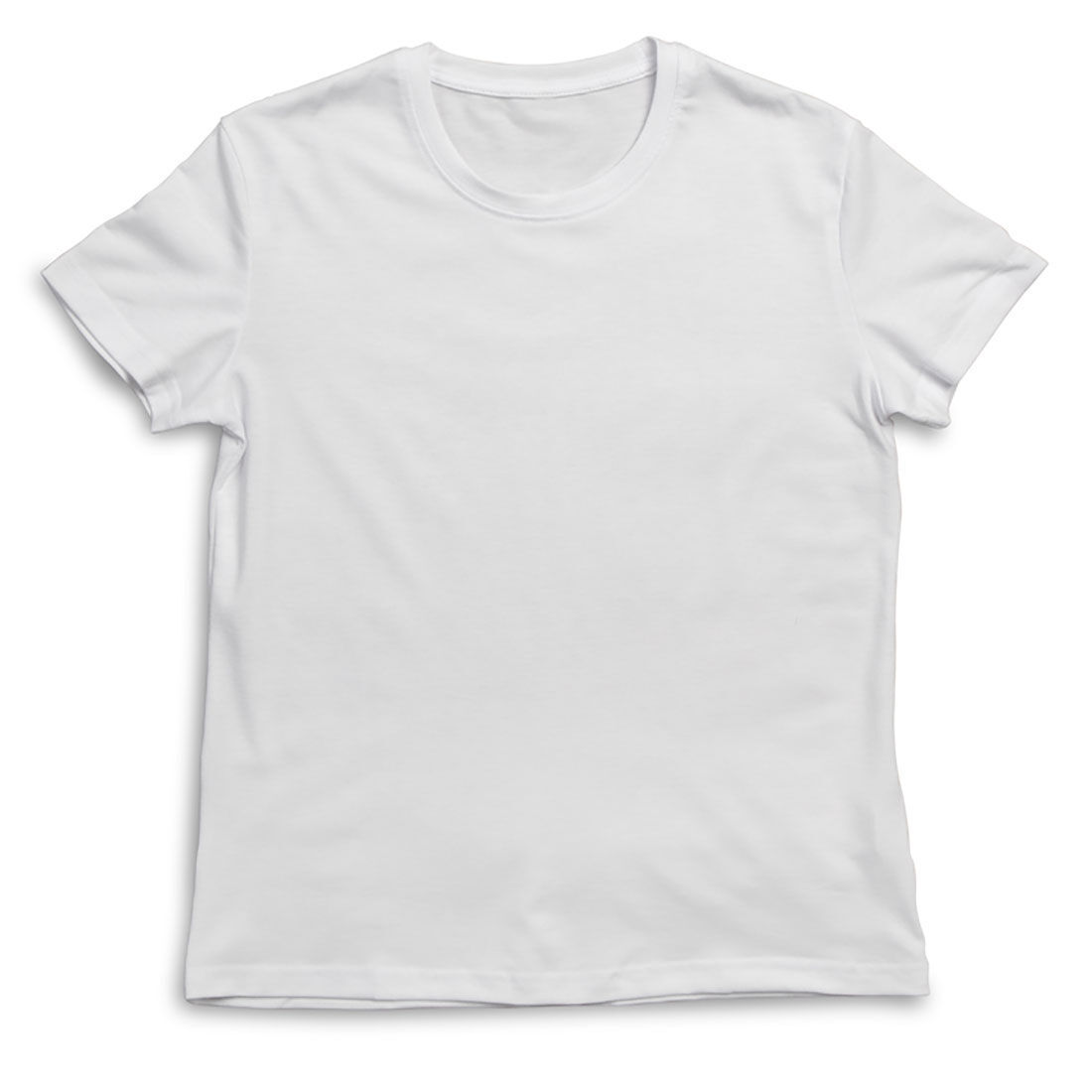 Camiseta Branca para Jovens, Gola Redonda