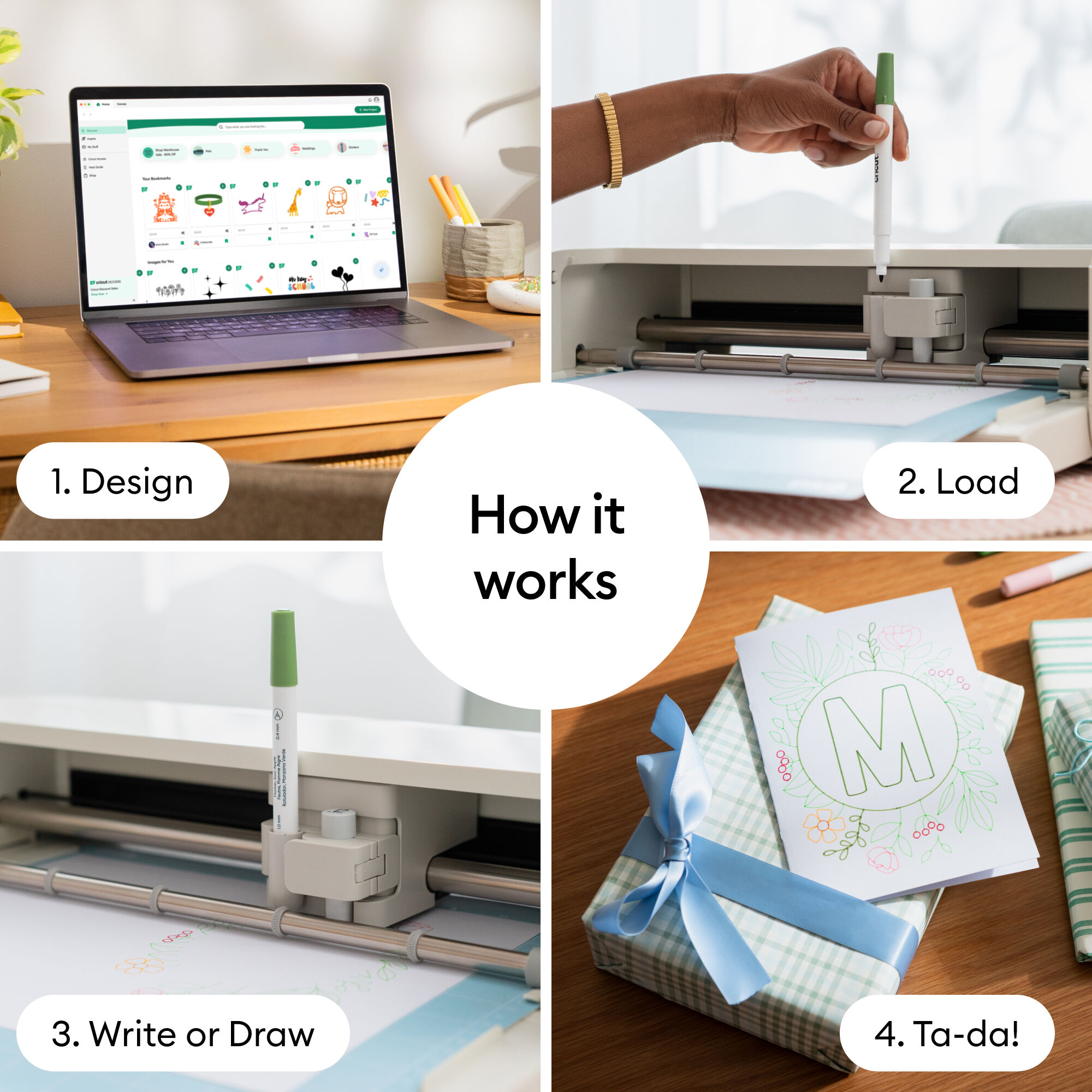 Canetas de Ponta Fina Cricut® 0,4 mm, Kit Amostra Ultimate (30 unidades) + Adaptador