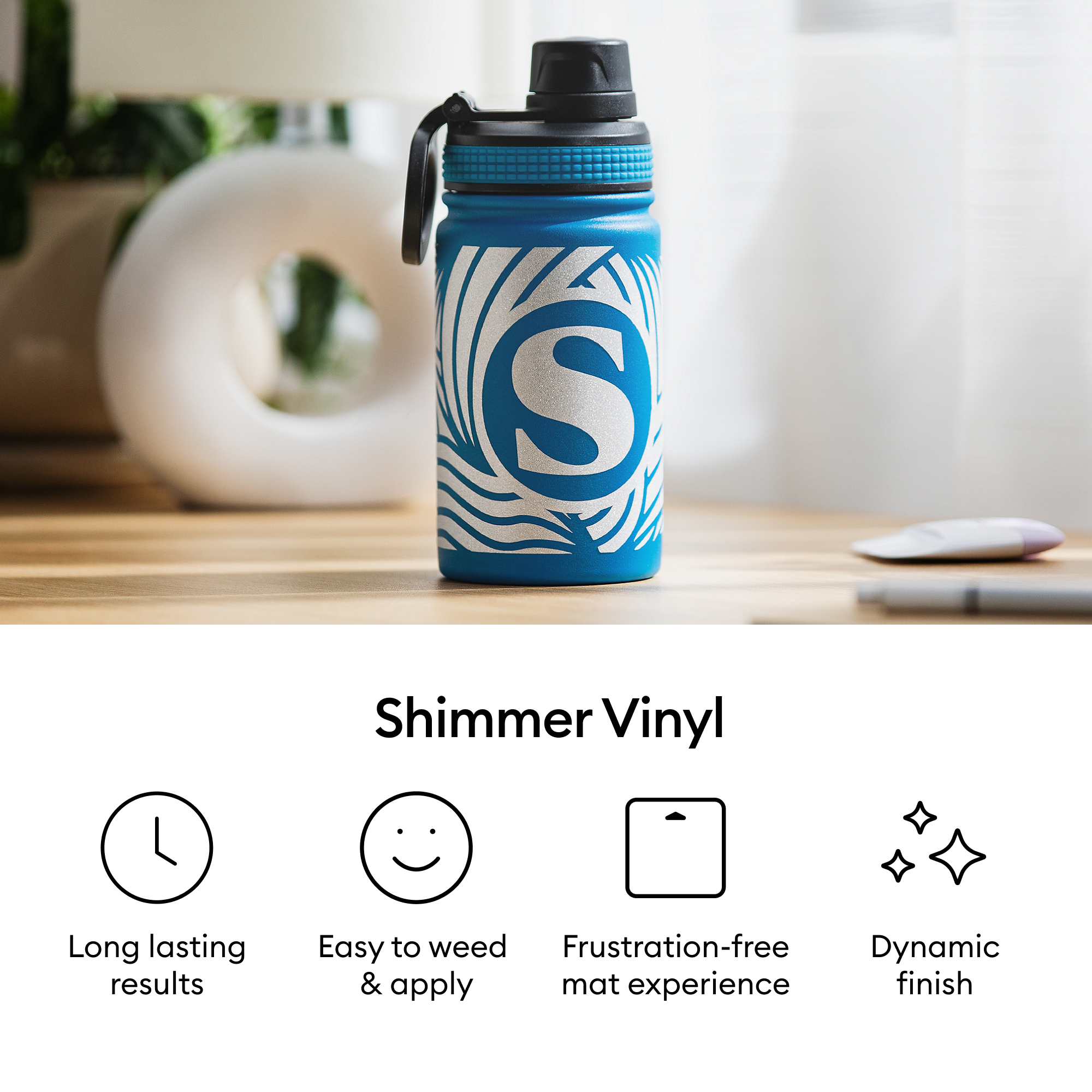 Amostra de Vinil Premium™ Shimmer, Cotton Candy - Permanente