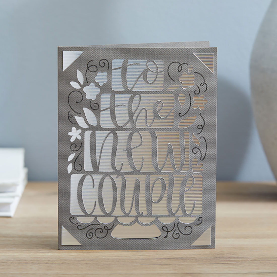 Cartões de Inserção Cricut Joy™, Cinza/Prata Escovado 4,25" x 5,5"