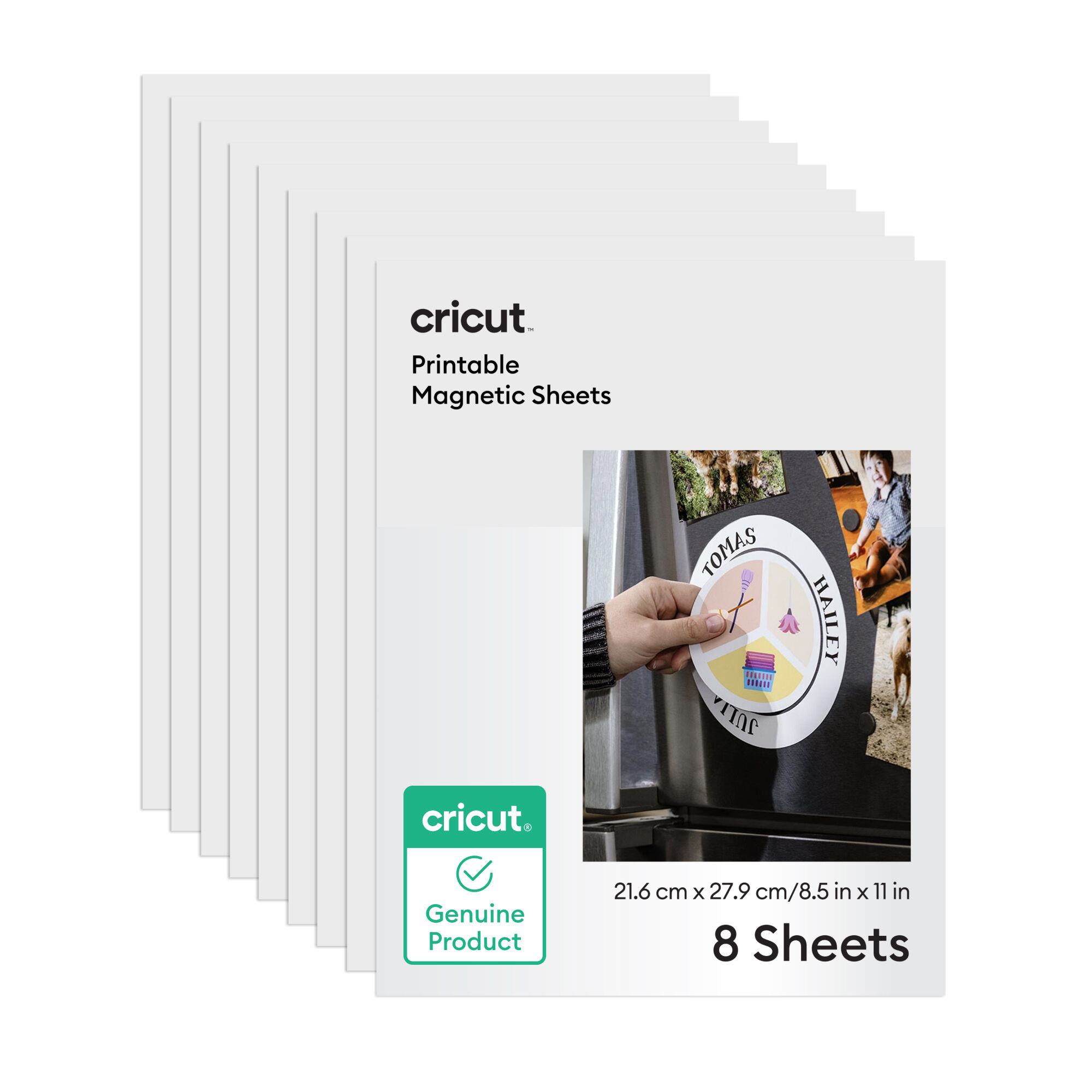 Folhas Imprimíveis de Imã Cricut® - 8,5 in x 11 in (8 unidades)