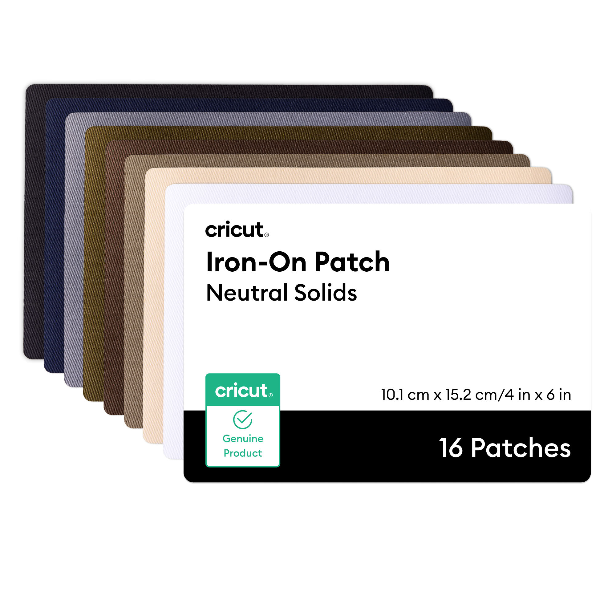 Patch de Costura por Calor, Sólidos Neutros, 4 in x 6 in (16)