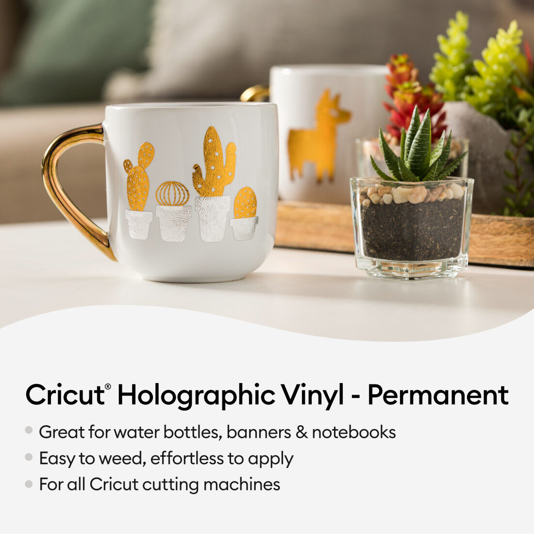 Vinil Holográfico, Amostra Azul - Permanente (6 unidades)