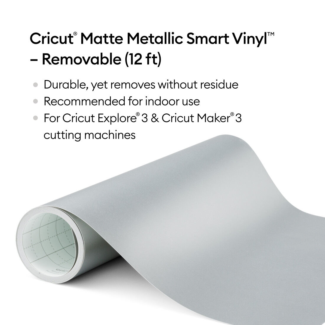 Vinil Inteligente Matte Metallic™ – Removível (12 pés)