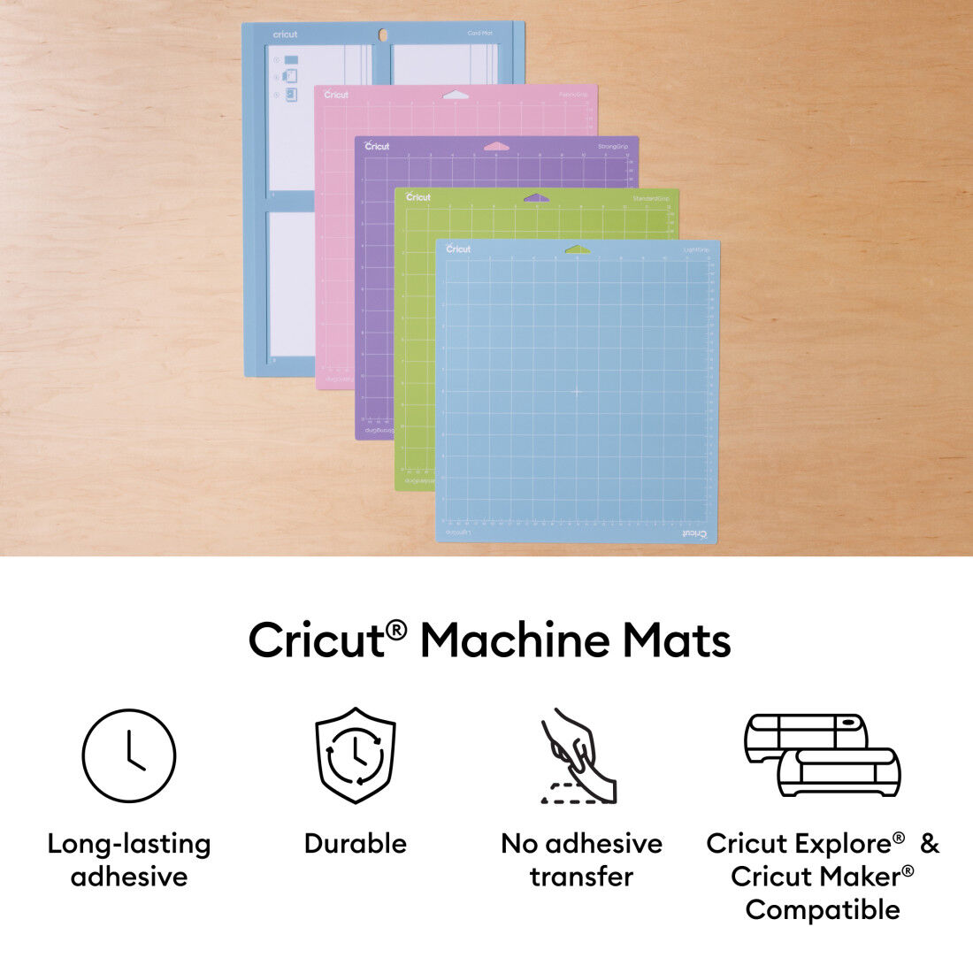 Tapete para Máquina Cricut® Light Grip - 12 in x 12 in (6 unidades)