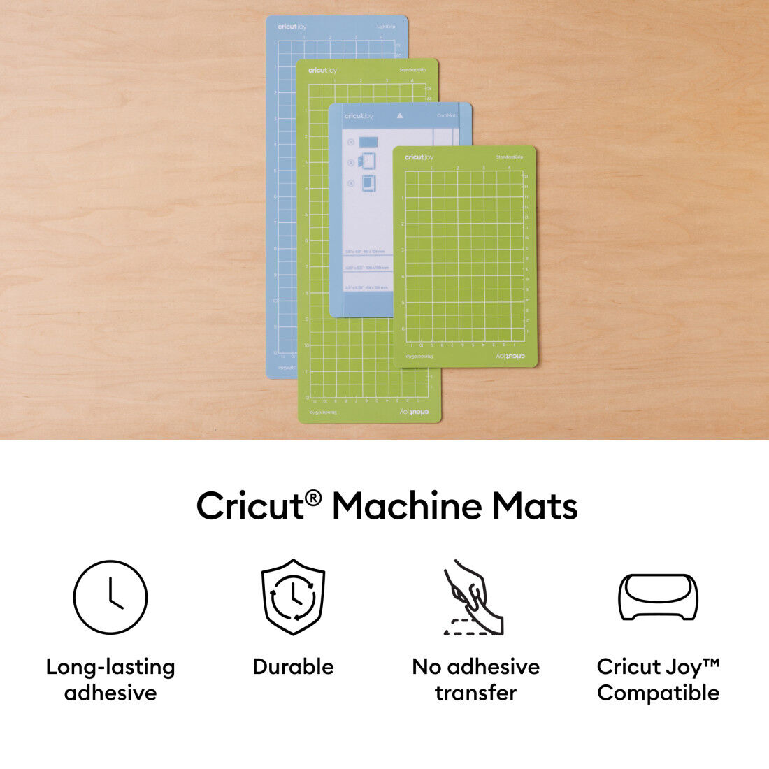 Conjunto de Tapetes para Máquina Cricut Joy™ - 4,5 in x 12 in (5 unidades)