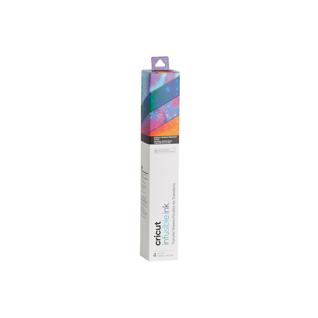Folhas de Padrões de Transferência Infusible Ink™, Arco-Íris com Salpicos de Aquarela (4 unidades)
