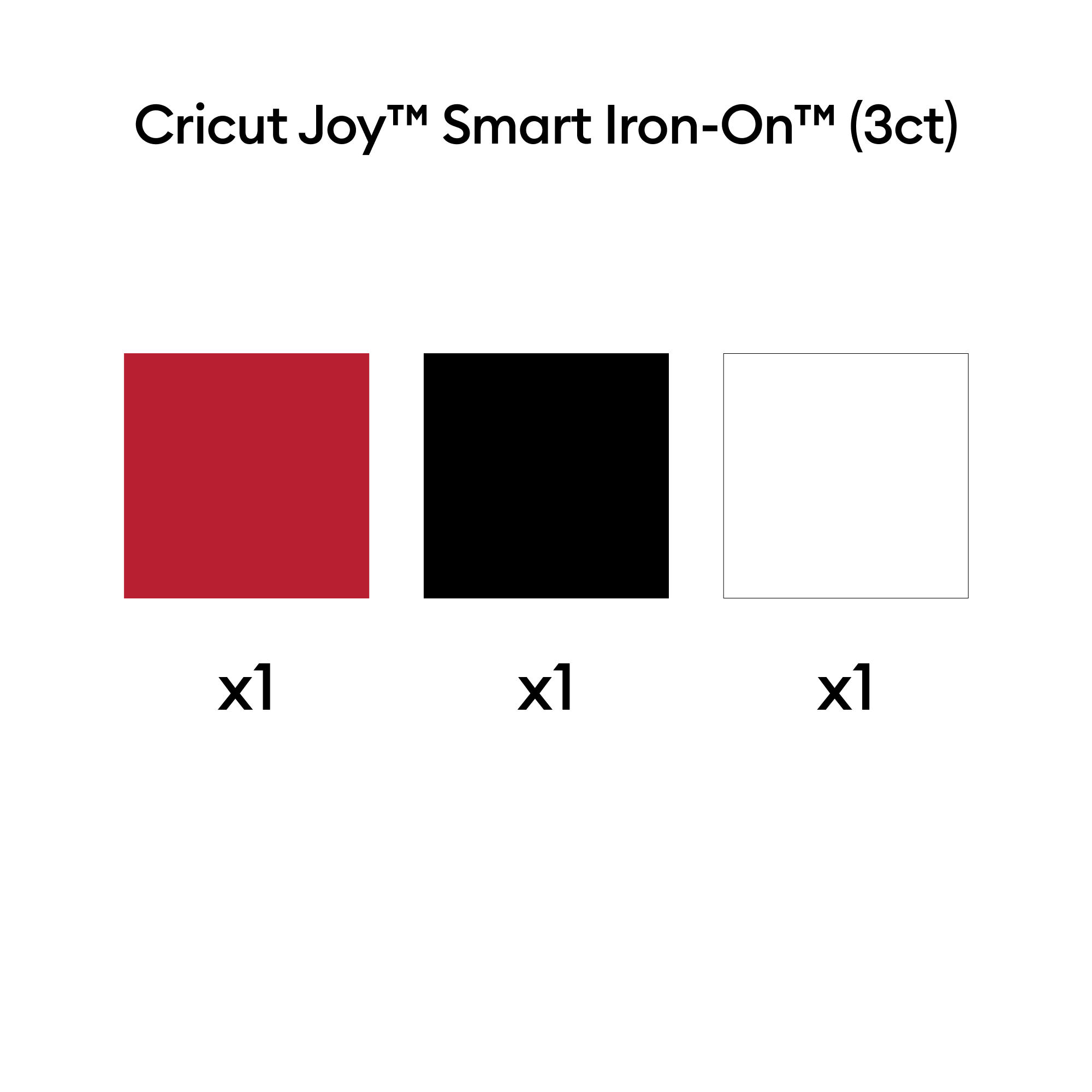 Amostra Inteligente de Adesivo de Ferro Cricut Joy™, Elegância
