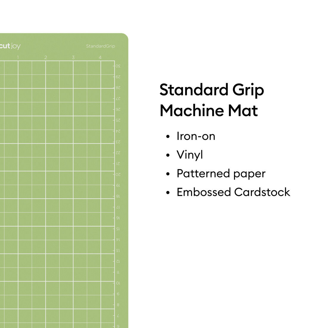 Tapete Padrão Cricut Joy™ para Máquina de Corte - 4,5 in x 12 in (5 unidades)
