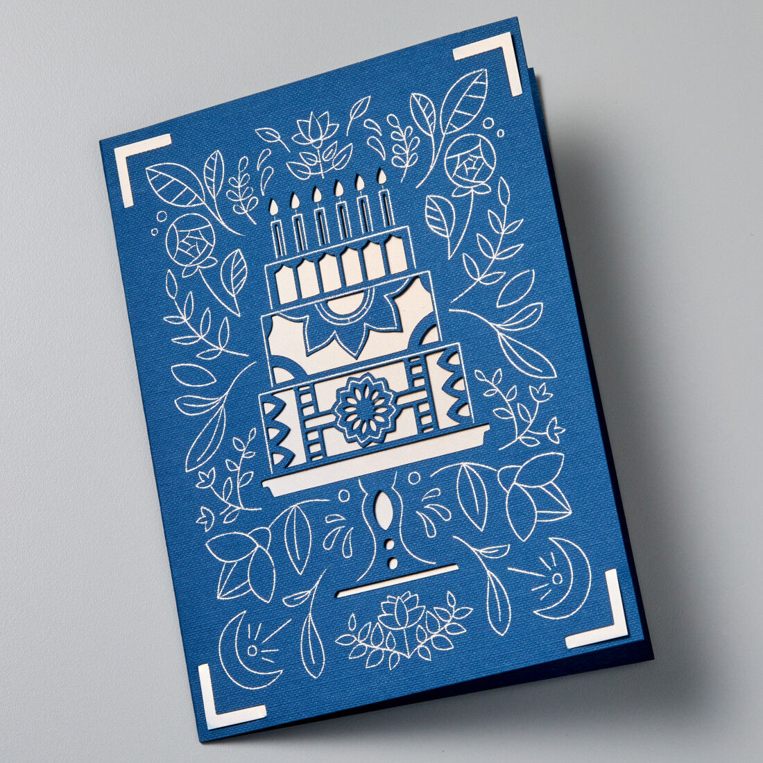 Cartões de Transferência de Foil Cricut Joy™, Amostra Azul Lago - A2
