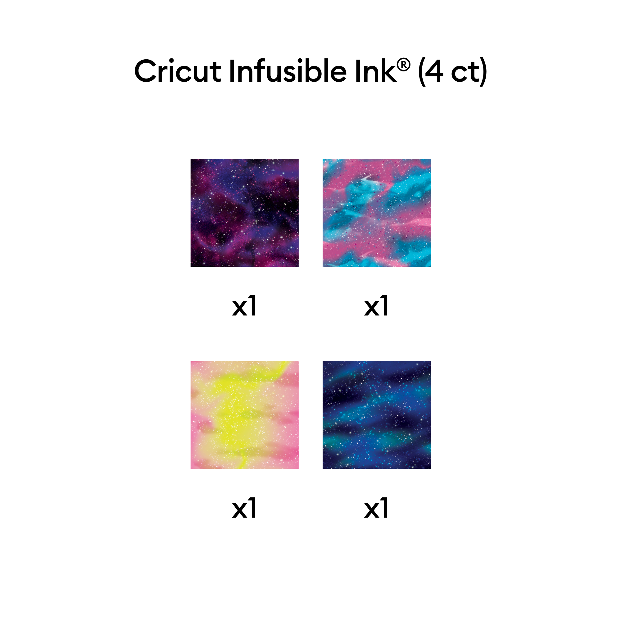 Modelos de Folhas de Transferência Infusible Ink™, Estrelas Galácticas
