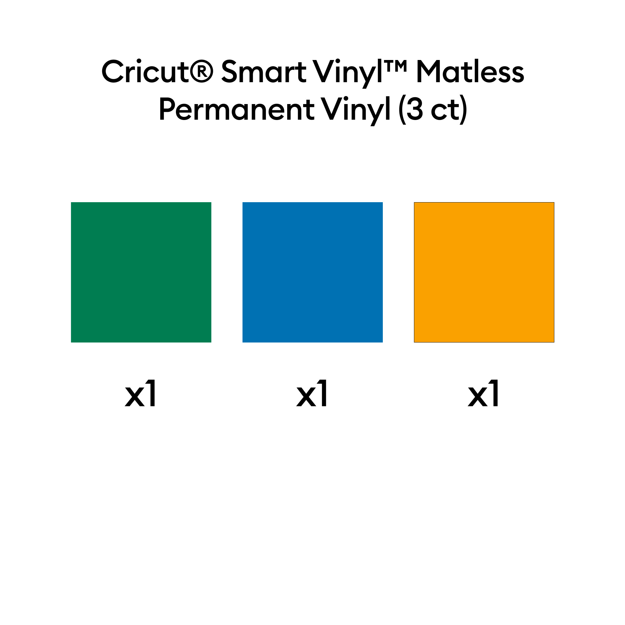 Cricut Joy Xtra™ Smart Vinyl™ – Amostra Permanente, Verão (3 unidades)