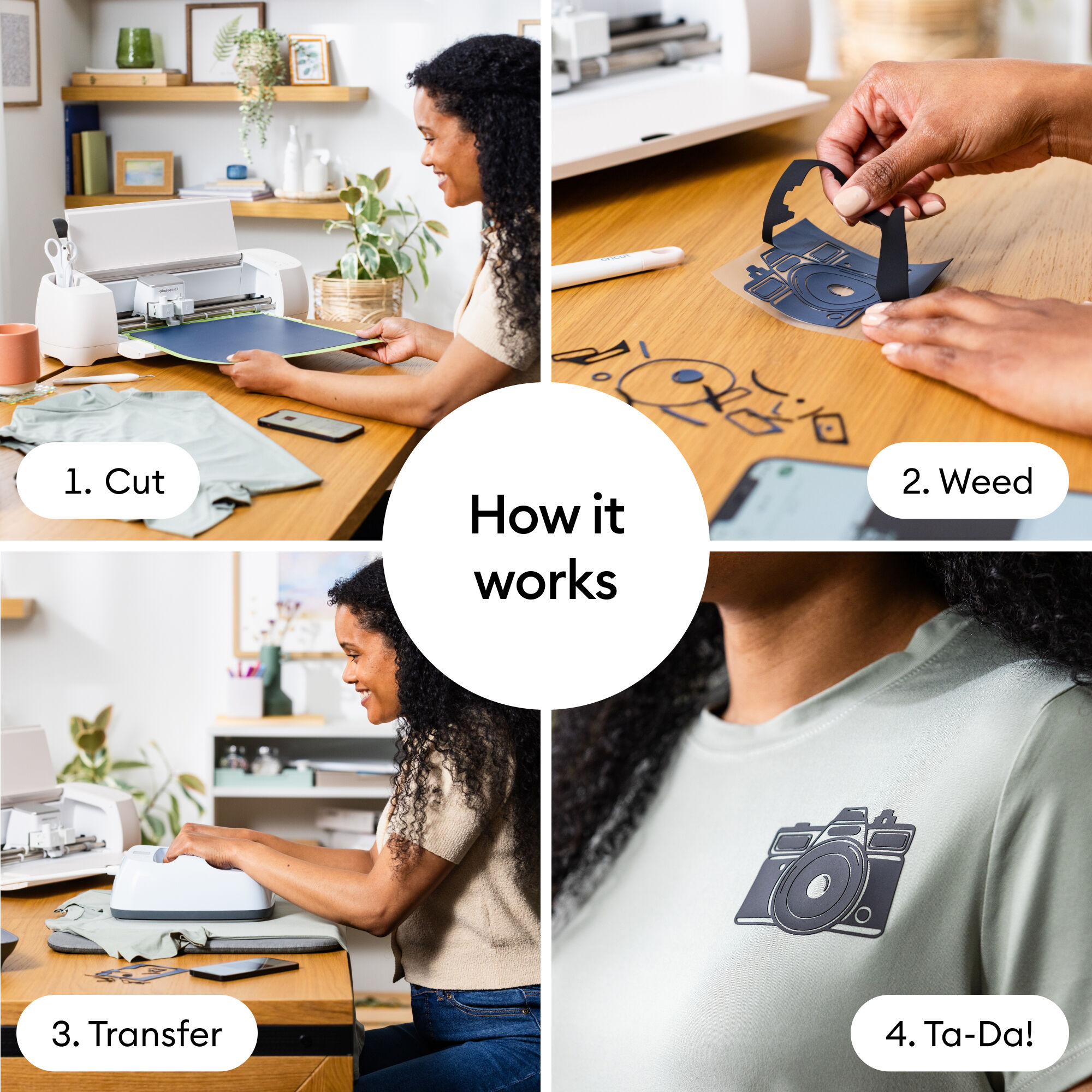 Cricut® 3D Iron-On, Amostra Bold – 12 in x 12 in (5 unidades)
