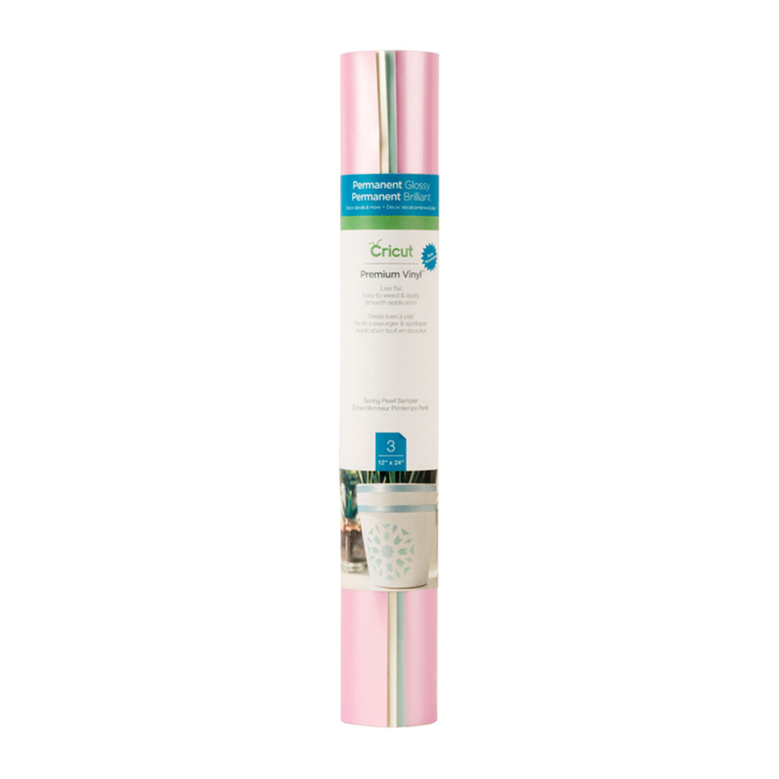 Amostra de Vinil Premium™ Perlado Metálico, Primavera - Permanente