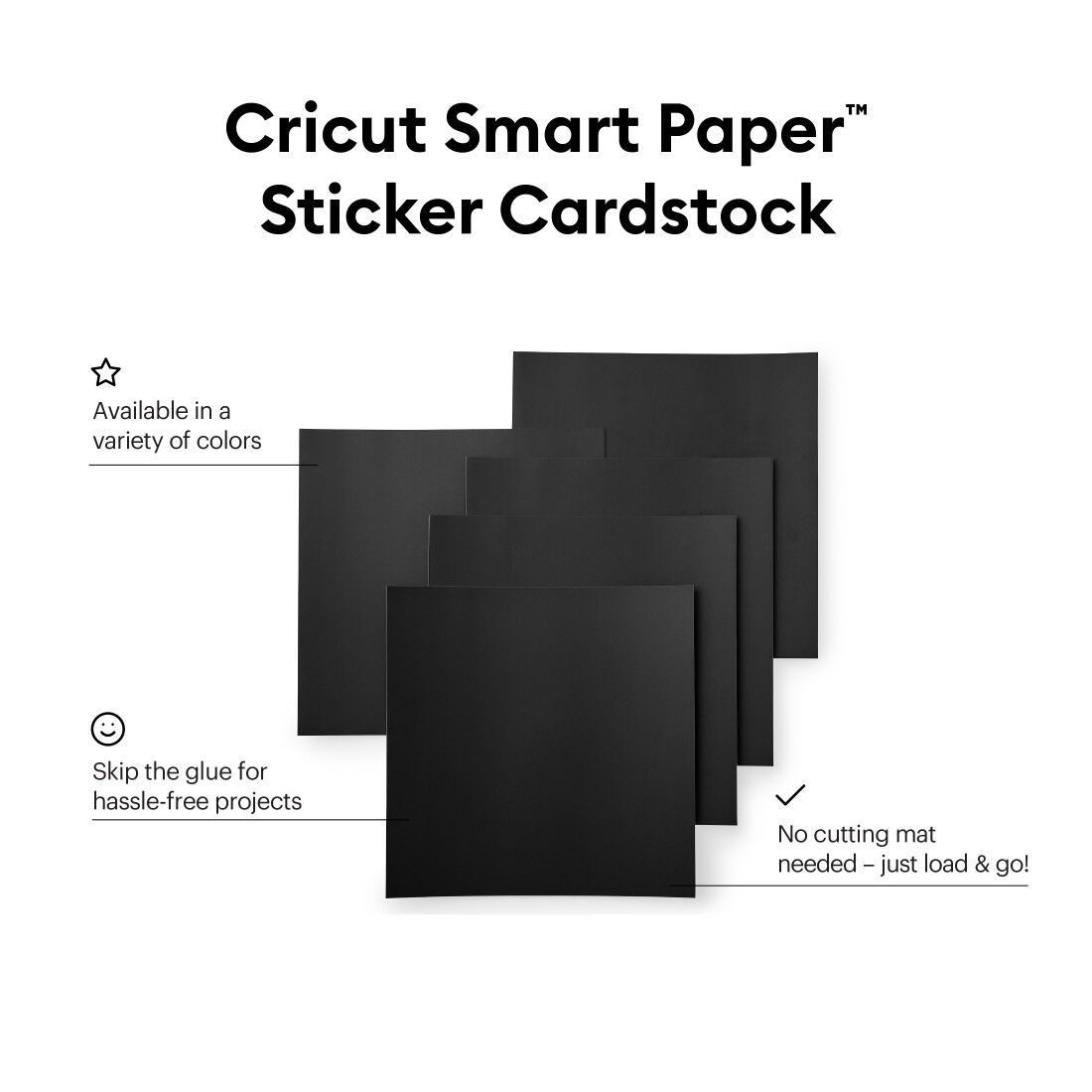 Cartolina com Adesivo Smart Paper™, Preto