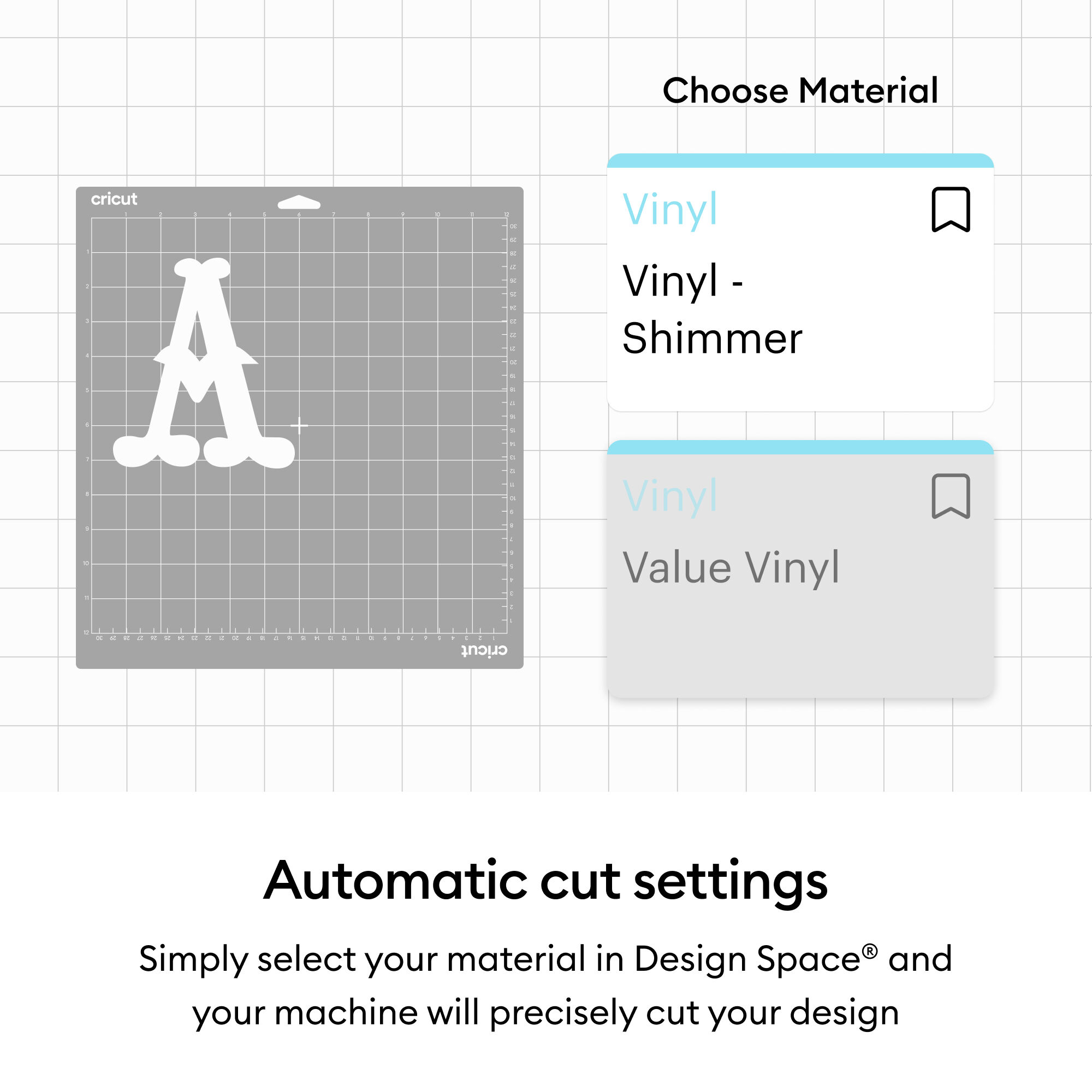 Vinil Brilhante Cricut® – Permanente, Amostra de Festas - 12 in x 12 in (10 unidades)